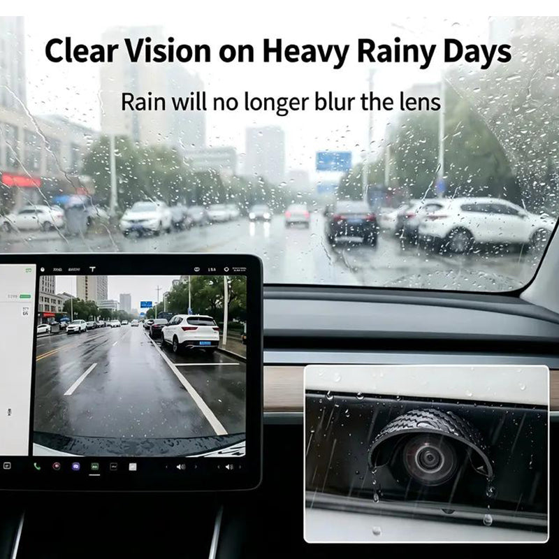 🥳2026 HOT SALE🥳💞50K+ SOLD! ☔🚗 Backup Camera Rain Shield – curved visor deflects rain & glare, keeps your rear view crystal clear on wet UK roads. Soft flexible fit, no-drill install – safer reversing in 5 minutes! 🛡️✅