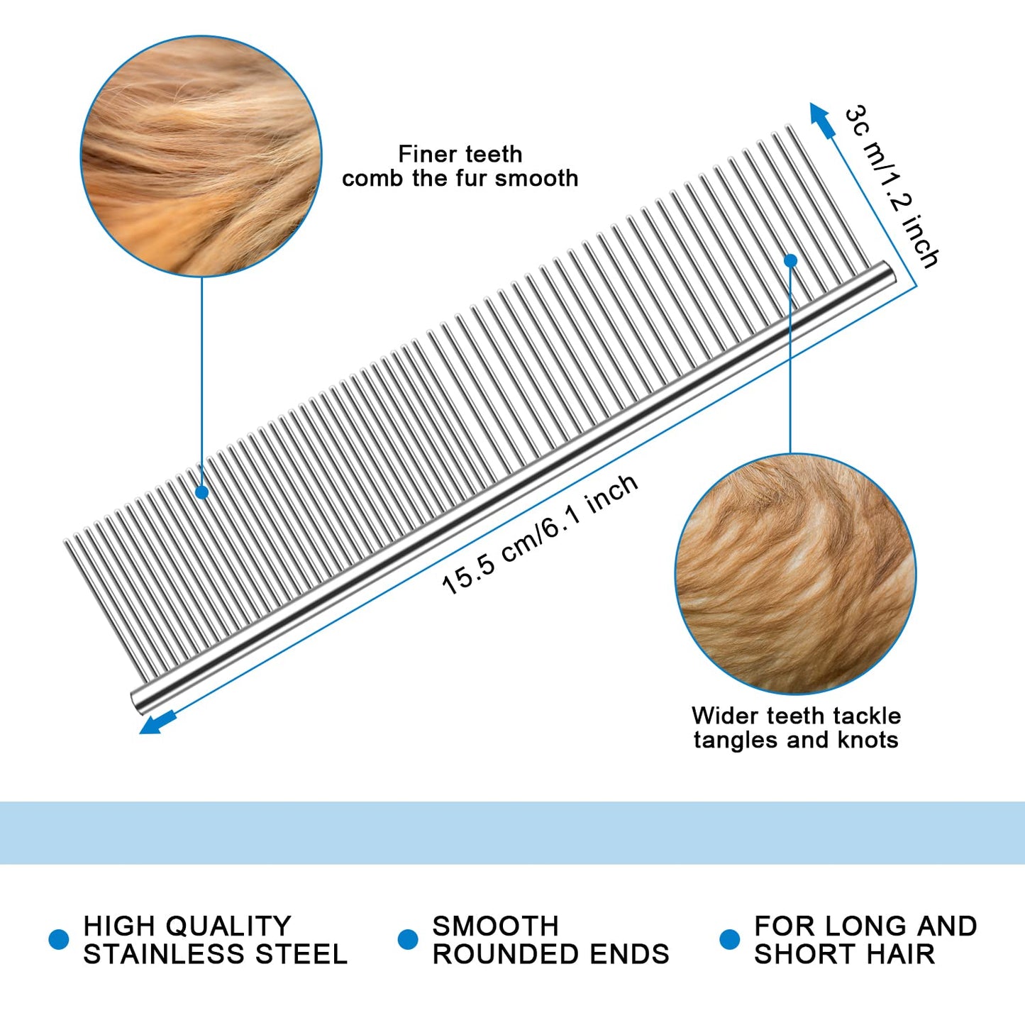 🥳2026 HOT SALE🥳💞50K+ SOLD!🔥💖 50% OFF! Gentle Deshedding Brush for Dogs & Cats – Sharp inner blades cut tangles, rounded tips protect skin. Ergonomic grip, easy to clean. Love the brush, hate the shedding. 🐈🌸