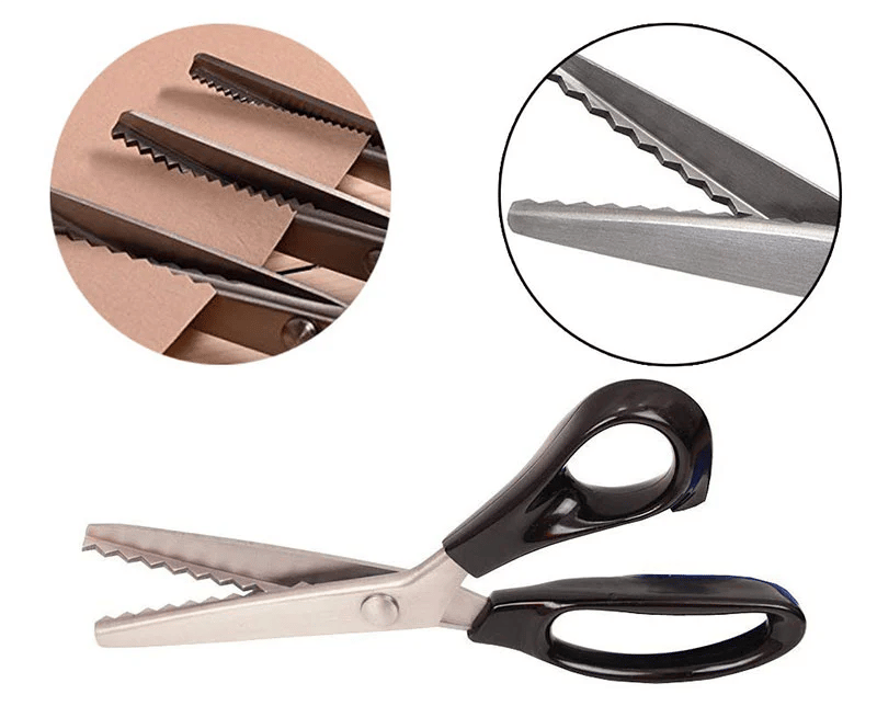 🥳2026 HOT SALE🥳💞50K+ SOLD! ✂️🧵 50% OFF! DIY Serrated Sewing Scissors – Ultra-sharp stainless steel, cuts cleanly to the tip. Ideal for fabric, leather & paper – perfect zigzag edges every time! 🎨✅