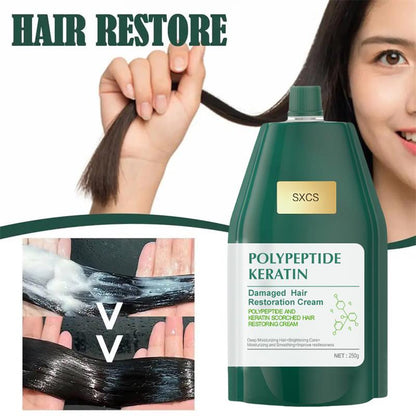 🥳2026 HOT SALE🥳💞50K+ SOLD!⏳Limited-time 50% off⏰Polypeptide Keratin Hydrating Smoothing Hair Damage Repair Cream🥇