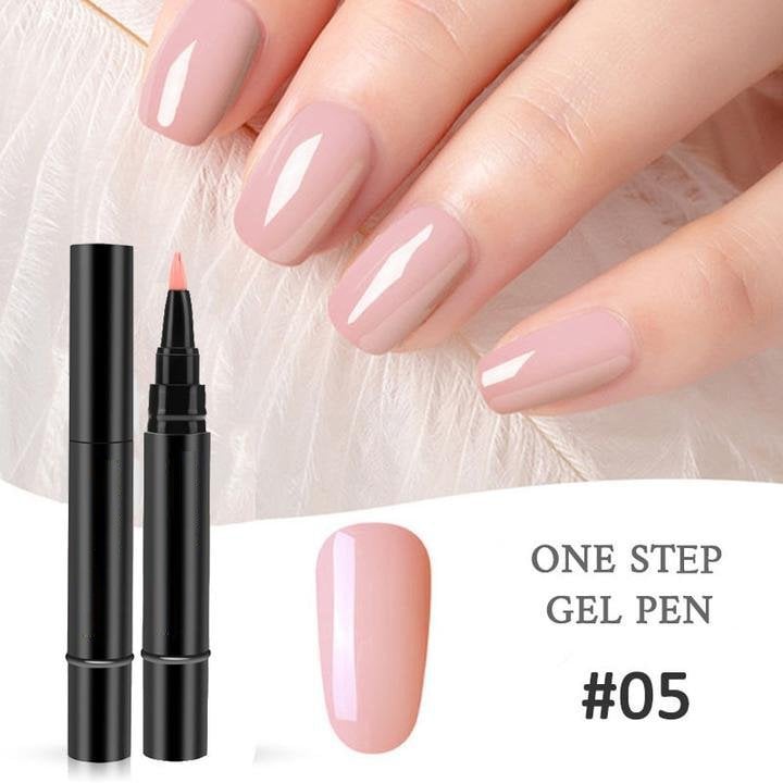 🥳2026 HOT SALE🥳💞50K+ SOLD!💅✨ BUY 1 GET 1 FREE! One Step Gel Nail Pen – 3‑in‑1, no base/top coat needed. 18 colours, salon‑grade shine, 15‑30 days wear. DIY perfection at home! 🎨💖