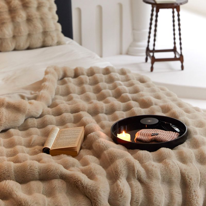 🥳2026 HOT SALE🥳💞50K+ SOLD! ☁️🎁 50% OFF! Luxury Double-Sided Fluffy Blanket – faux rabbit fur, naturally weighted, anti-allergic & machine washable. Wrap yourself in warmth & comfort – perfect for cosy nights! 🛋️💚