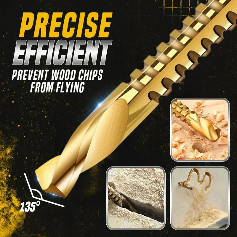 🥳2026 HOT SALE🥳💞50K+ SOLD!🔩⚡ BUY 2 GET 1 FREE! Titanium‑Coated Twist Drill Set – 6 sizes, drills & saws in one. High‑speed steel, no rust. Wood, metal, plastic – all in one kit! 🧰✨