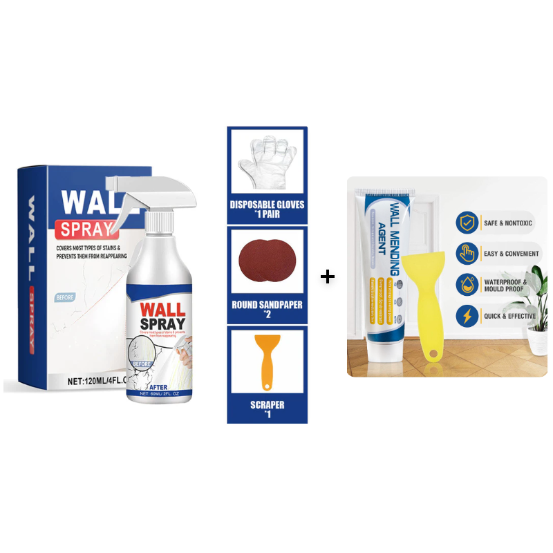 🥳2026 HOT SALE🥳💞50K+ SOLD!💥🏆⏰ LAST DAY – £12.99! Buy 5 Get 5 FREE – Magic Wall Repair Spray – Instantly fills cracks & holes. No mess, easy DIY. 10 items for the price of 5! 🧱✨