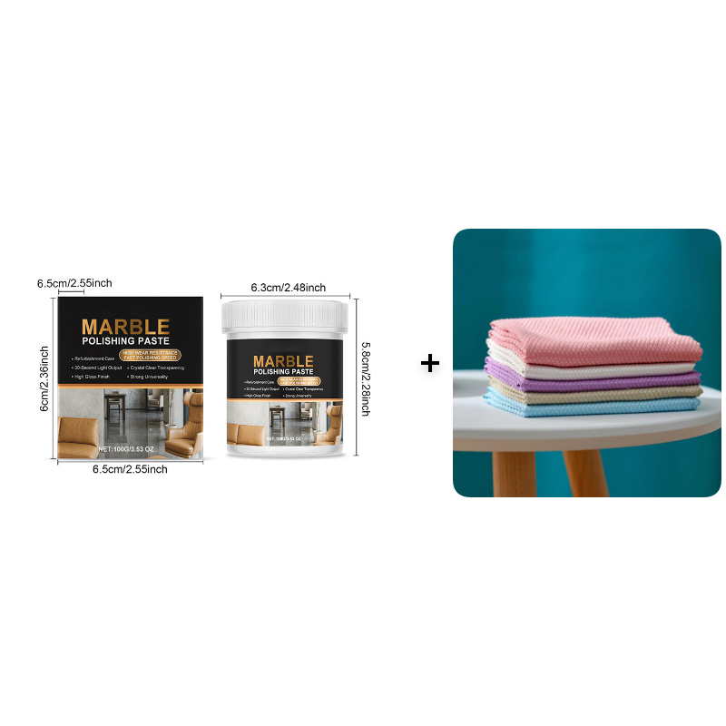 🥳2026 HOT SALE🥳💞50K+ SOLD!✨💎 50% OFF! Marble Polishing Paste – Erases scratches & etches, restores natural shine. Protective barrier repels water & fingerprints. Save £££ on professional restoration! 🏠💎