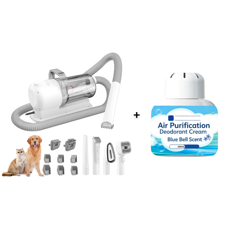 🥳2026 HOT SALE🥳💞50K+ SOLD!🐕✨ 50% OFF! All-in-One Pet Grooming Vacuum Kit – Suction collects 99% of loose fur while you brush. 2.5L dustbin, ultra‑quiet (<65dB). Save on groomers, keep your home clean. A stress‑free grooming solution! 🧹💚
