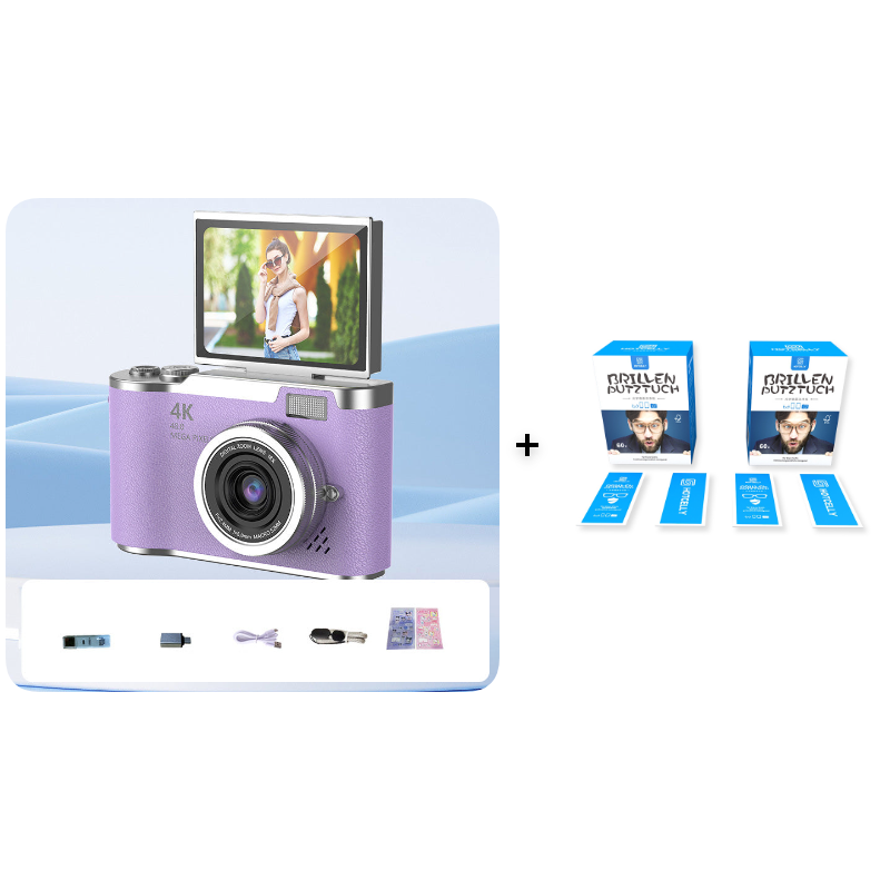 🥳2026 HOT SALE🥳💞50K+ SOLD!🎁💝 50% OFF! 4K Digital Camera with Flip Screen – Share clear photos with friends & family. Easy zoom, long battery life. A thoughtful gift for seniors. 🖼️🕊️