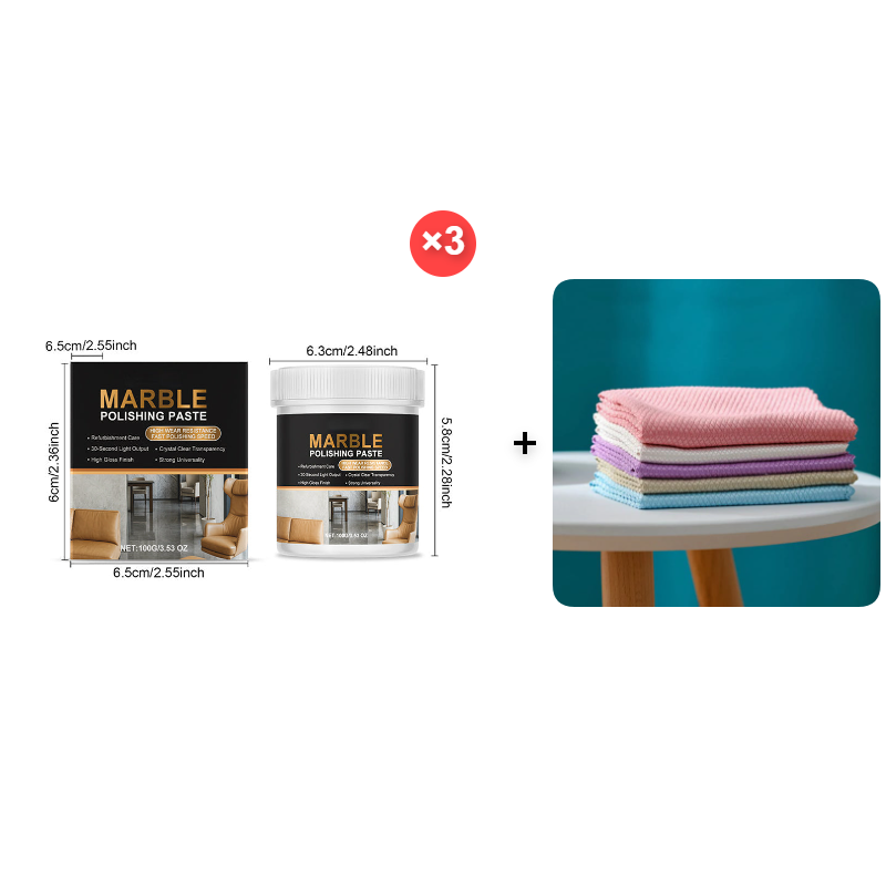 🥳2026 HOT SALE🥳💞50K+ SOLD!✨💎 50% OFF! Marble Polishing Paste – Erases scratches & etches, restores natural shine. Protective barrier repels water & fingerprints. Save £££ on professional restoration! 🏠💎