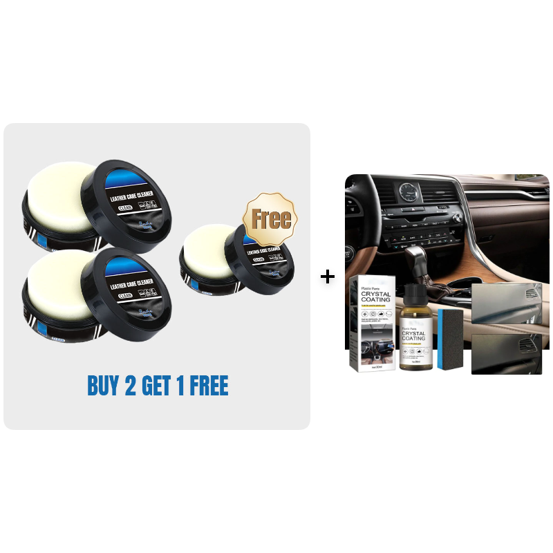 🥳2026 HOT SALE🥳💞50K+ SOLD!🏠🛡️ 50% OFF! All-in-One Leather Care Set – Clean, condition & protect. Erases stains, restores natural glow. Ideal for car interiors & furniture. 🚗🕊️