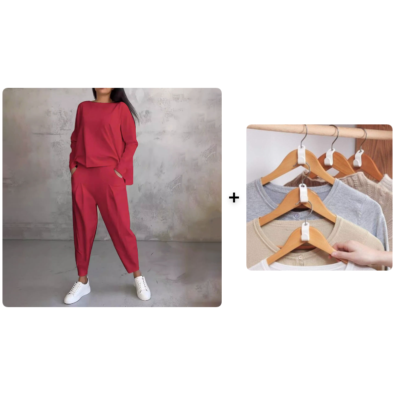 🥳2026 HOT SALE🥳💞50K+ SOLD!👵🌸 50% OFF! 2-Piece Top & Pants Set – Wrinkle-free, breathable & soft. Easy pull-on, no ironing. Perfect for daily comfort & travel. Your new favourite. 🛡️✨