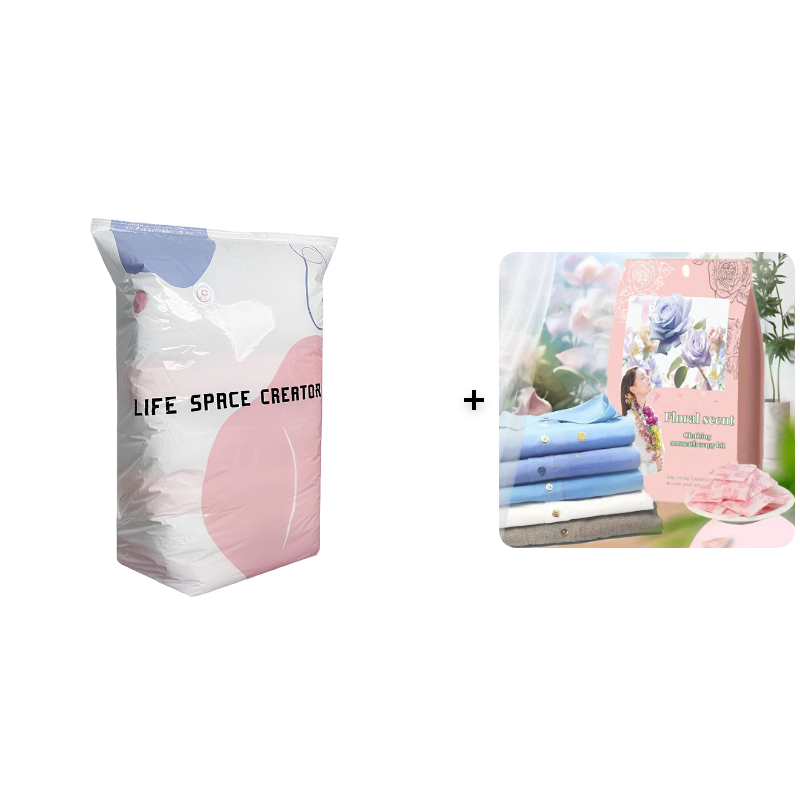 🥳2026 HOT SALE🥳💞50K+ SOLD!🧳💨 50% OFF! No‑Pump Vacuum Storage Bags – Press & seal, no pump needed. Saves 80% space, keeps clothes dry & dust‑free. Perfect for bulky bedding & off‑season gear. 🛏️🗄️