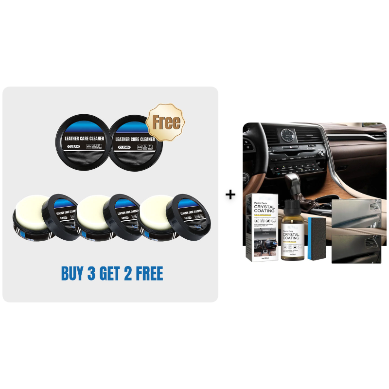 🥳2026 HOT SALE🥳💞50K+ SOLD!🏠🛡️ 50% OFF! All-in-One Leather Care Set – Clean, condition & protect. Erases stains, restores natural glow. Ideal for car interiors & furniture. 🚗🕊️