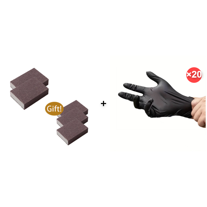 🥳2026 HOT SALE🥳💞50K+ SOLD!🧽🔥 50% OFF! Emery Sponge Scrubber – Removes burnt grease & rust instantly. Flexible & durable, ergonomic handle. A heavy-duty cleaning essential. 🍳✨