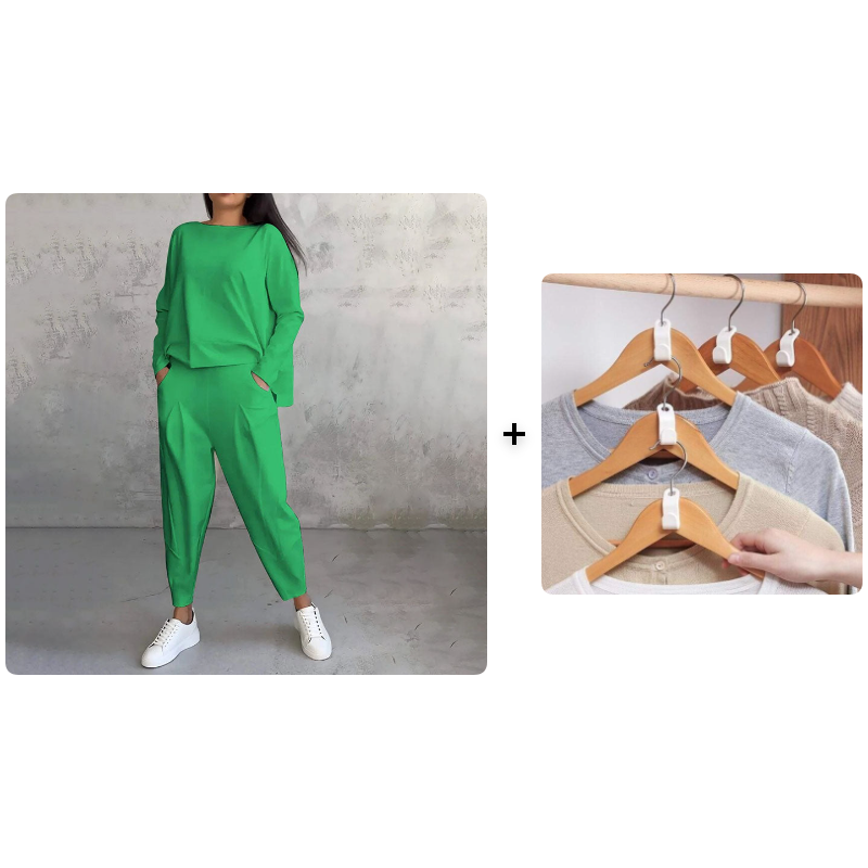 🥳2026 HOT SALE🥳💞50K+ SOLD!👵🌸 50% OFF! 2-Piece Top & Pants Set – Wrinkle-free, breathable & soft. Easy pull-on, no ironing. Perfect for daily comfort & travel. Your new favourite. 🛡️✨