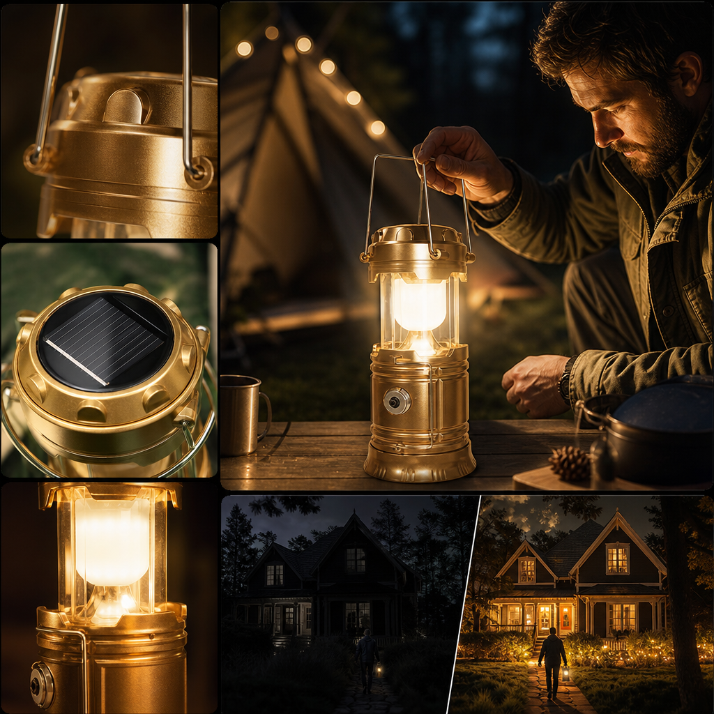 🥳2026 HOT SALE🥳💞50K+ SOLD! ⛺️🌞 50% OFF! Solar-Powered Retractable Camping Lantern – solar charging, adjustable height, portable & bright. Light up any campsite! 🛡️✅