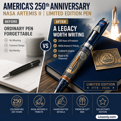 🥳2026 HOT SALE🥳💞50K+ SOLD!🎁⚜️ 50% OFF! 250th Anniversary Commemorative Pen – Heirloom quality, laser‑engraved motifs & velvet display case. The perfect gift for patriots, graduates & history lovers! 📜🖋️