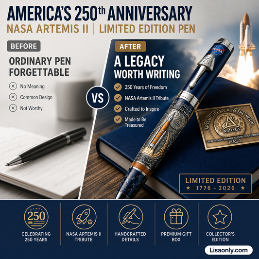🥳2026 HOT SALE🥳💞50K+ SOLD!🎁⚜️ 50% OFF! 250th Anniversary Commemorative Pen – Heirloom quality, laser‑engraved motifs & velvet display case. The perfect gift for patriots, graduates & history lovers! 📜🖋️