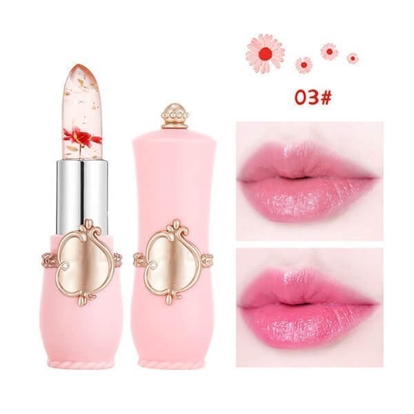 💋Crystal Jelly Flower Color Changing Lipstick💄