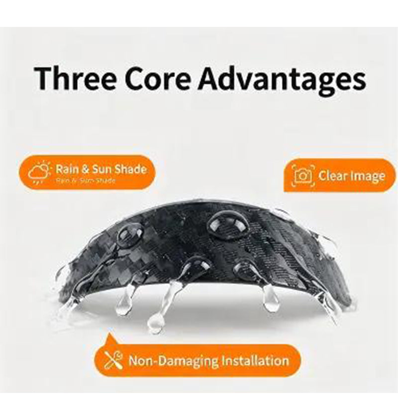 🥳2026 HOT SALE🥳💞50K+ SOLD! ☔🚗 Backup Camera Rain Shield – curved visor deflects rain & glare, keeps your rear view crystal clear on wet UK roads. Soft flexible fit, no-drill install – safer reversing in 5 minutes! 🛡️✅