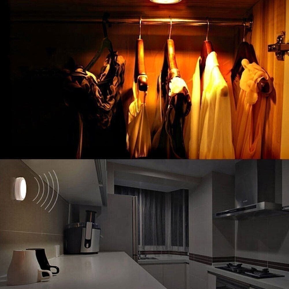 🥳2026 HOT SALE🥳💞50K+ SOLD! 💡✨ 50% OFF! Magnetic Wireless LED Motion Sensor Night Light – auto-on within 10ft, USB rechargeable, magnetic & stick-on. Warm glow for stairs, closets & bedrooms! 🛡️✅