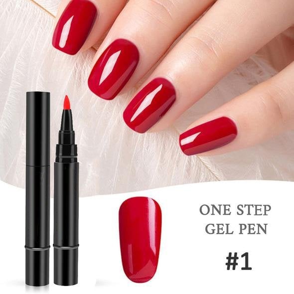 🥳2026 HOT SALE🥳💞50K+ SOLD!💅✨ BUY 1 GET 1 FREE! One Step Gel Nail Pen – 3‑in‑1, no base/top coat needed. 18 colours, salon‑grade shine, 15‑30 days wear. DIY perfection at home! 🎨💖