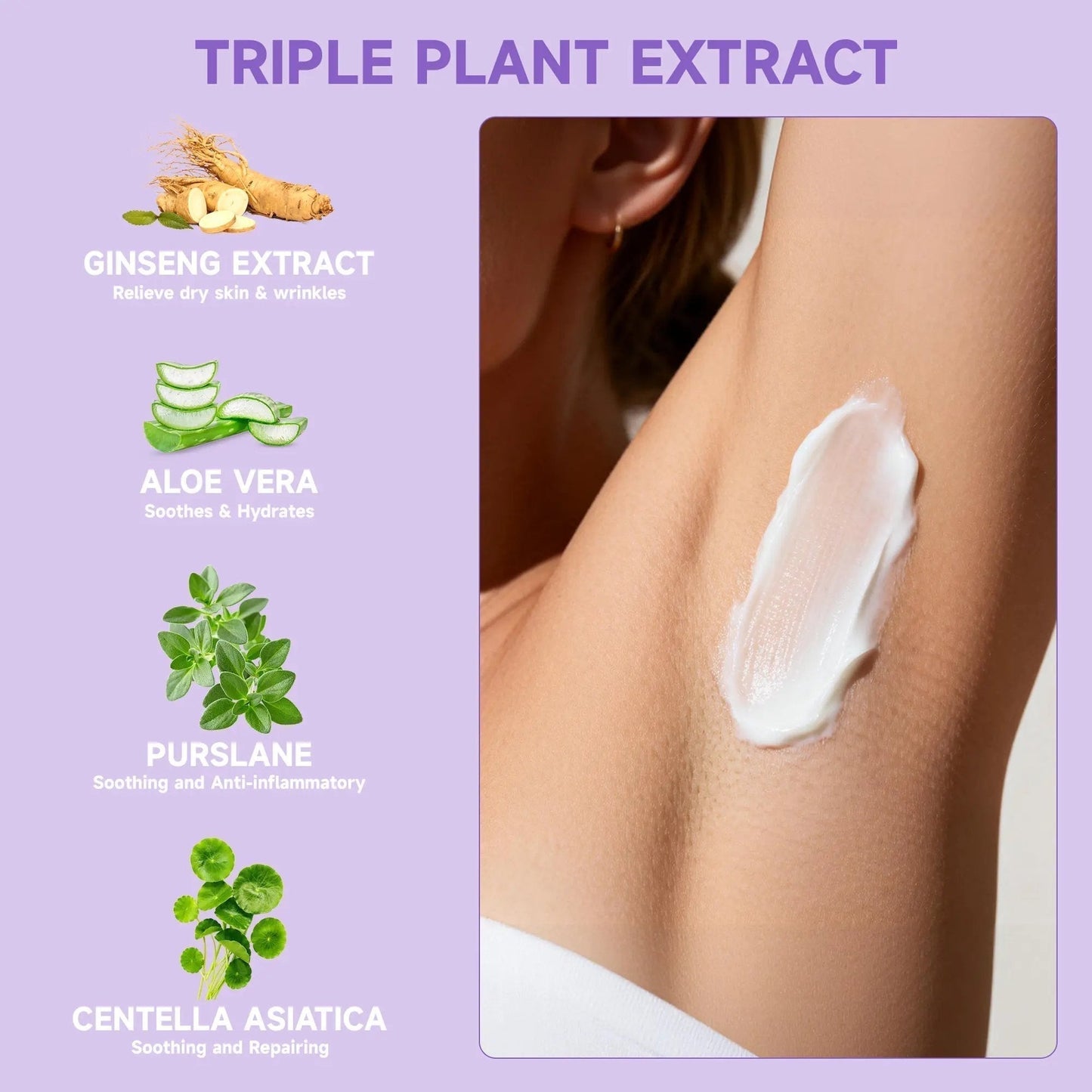 🤩50% OFF! 💖Gentle & Painless Hair Removal Cream Duo for Sensitive Skin Say Goodbye To Unwanted Hair Without Pain! 👋