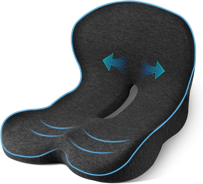 🥳2026 HOT SALE🥳💞50K+ SOLD! 🚗💺 50% OFF! Memory Foam Car Seat Cushion – orthopedic relief for tailbone & sciatica, breathable 3D mesh, anti-slip base. For cars, office & gaming chairs! 🛡️✅