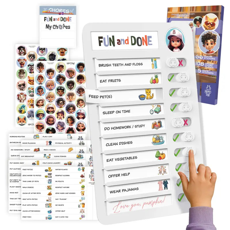 🥳2026 HOT SALE🥳💞50K+ SOLD! 📅🧲 50% OFF! Magnetic Dry-Erase Routine & Chore Board – 120 cards, sliding trackers, wall mount. Make daily routines clear, visual & easy to follow! ✅🏠