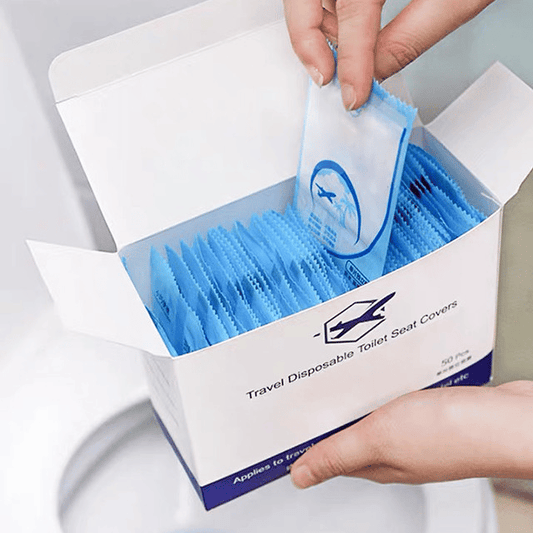 💥 Tek Kullanımlık Plastik Tuvalet Kapağı - Artık Umumi Tuvaletlerde Endişelenmenize Gerek Yok👋