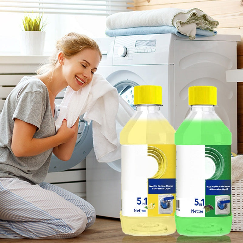 🥳2026 HOT SALE🥳💞50K+ SOLD!🏠 👨‍👩‍👧‍👦50% OFF! Washing Machine Cleaning Liquid – Deep cleans hidden dirt & odors! Kills 99.9% bacteria, removes scale buildup. Just pour & run a cycle. Fresh, hygienic drum every time. 🧺💧