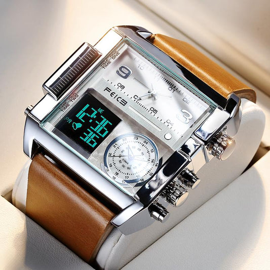 🥳2026 HOT SALE🥳💞50K+ SOLD!⏱️💧 50% OFF! 50mm Oversized Sport Watch – Dual movement, luminous hands, water resistant. Easy to read, built to last. Great value for sports & work. 🛡️⌚
