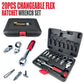 🥳2026 HOT SALE🥳💞50K+ SOLD! 🔧✨ 50% OFF! 20-Piece Ratchet Wrench Set – CR-V steel, 72-tooth, 180° flexible head, replaceable sockets. Saves effort in tight spaces. For car, bike & home repairs! 🛡️💪