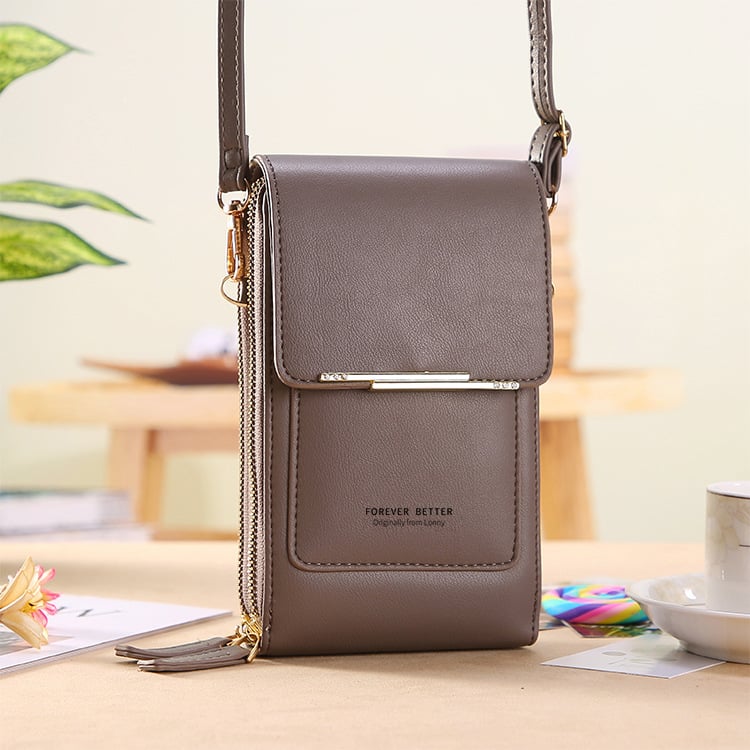 🥳2026 HOT SALE🥳💞50K+ SOLD! 👛📱 ONLY £9.99! Women‘s Touchscreen Crossbody Phone Wallet – Answer calls & text without opening. Fits phones up to 6.5″, water‑resistant & lightweight – hands‑free summer style! 🌸✨