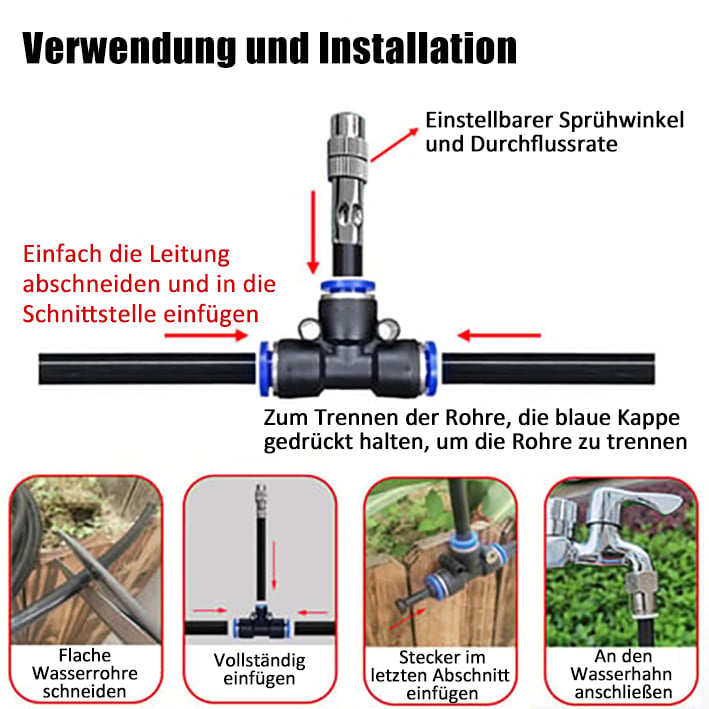 🥳2026 HOT SALE🥳💞50K+ SOLD!💥🏡✨ 50% OFF! Automatic Sprinkler System – 360° adjustable, precise coverage. Smart water-saving, easy quick-connect. Cools patios, waters plants, humidifies greenhouses. A gardener’s dream. 🪴💦