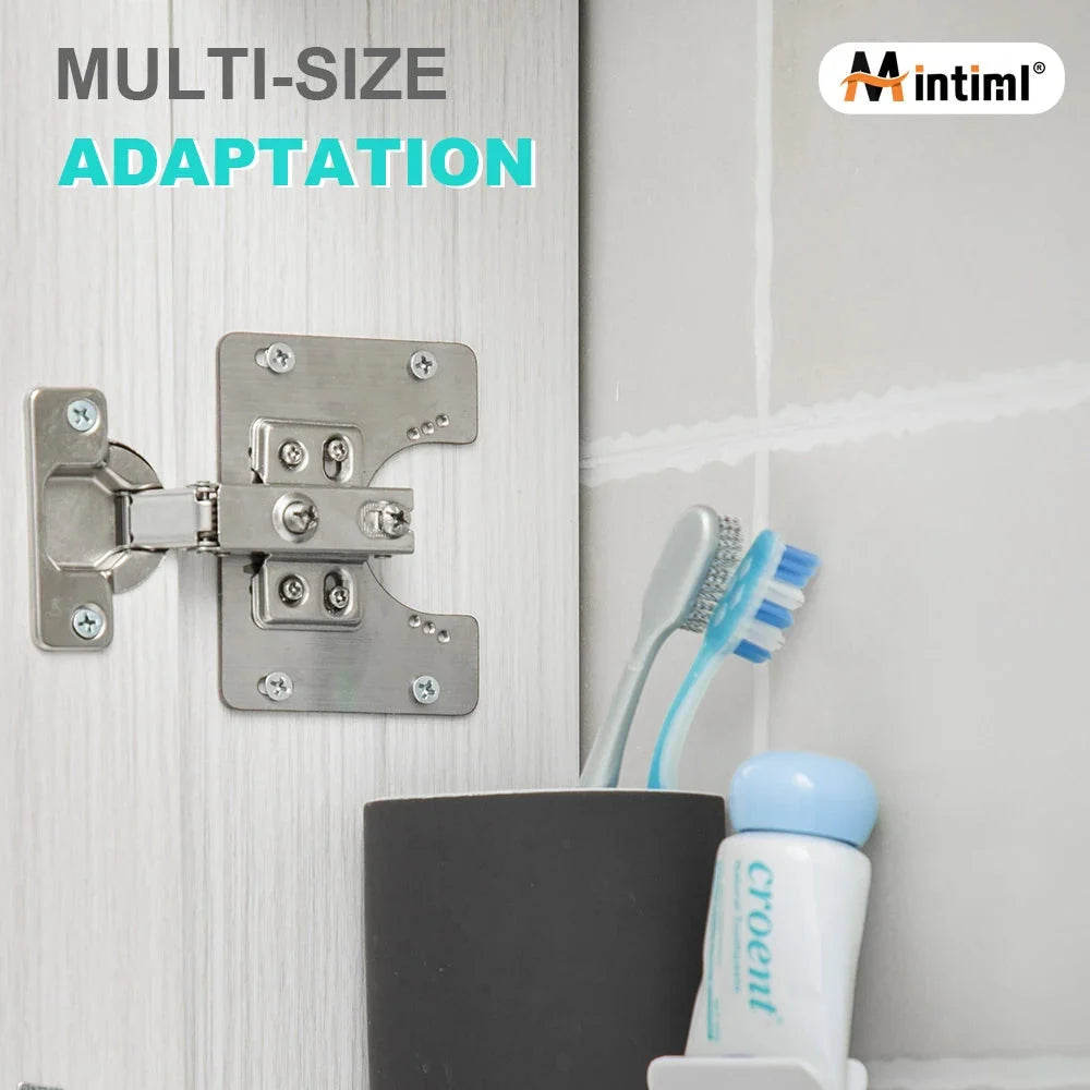 🥳2026 HOT SALE🥳💞50K+ SOLD! 🔧🚪 Hinge Repair Plate – fixes loose, broken cabinet hinges fast. Stainless steel plate reinforces stress points – no more sagging doors! Easy DIY install, includes screws. 💪✅