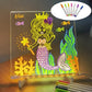 🥳2026 HOT SALE🥳💞50K+ SOLD! 🎨✨ LED Luminous Drawing Board – write, draw & wipe clean. Buy 1 Get 7 Colour Pens + Foldable Stand FREE! Safe, USB rechargeable & fun for kids! 🎁💚