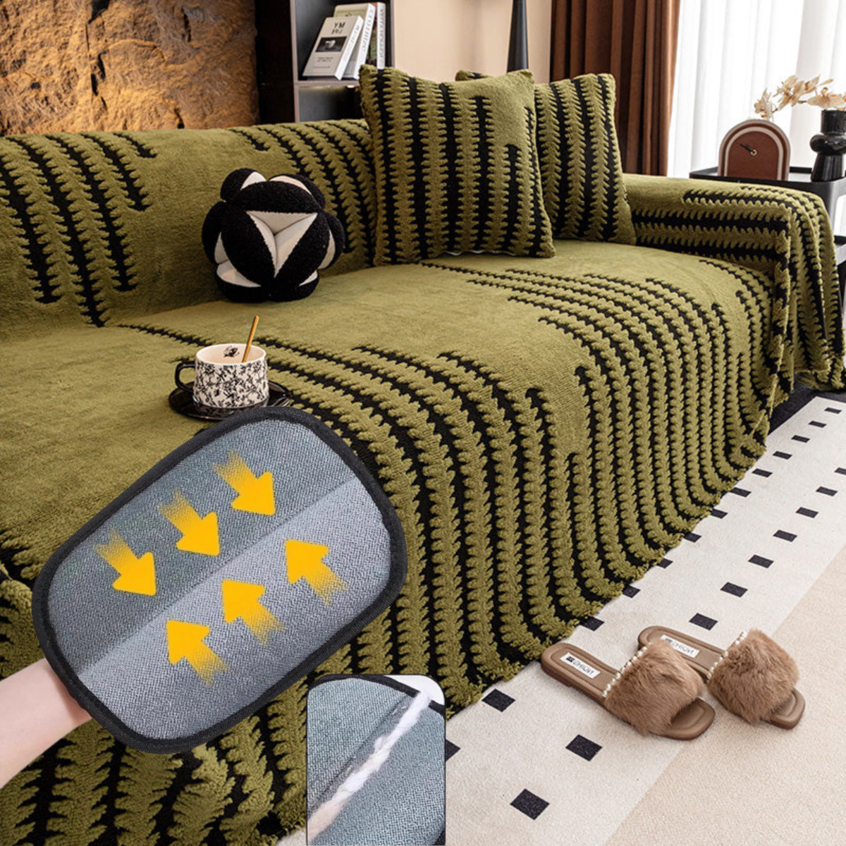 🥳2026 HOT SALE🥳💞50K+ SOLD! 🛋️✨ New Soft Plush Non-Slip Couch Cover – ultra-soft, stays put, protects sofas from spills, pets & daily wear. Cosy comfort all year round! 💖🏠