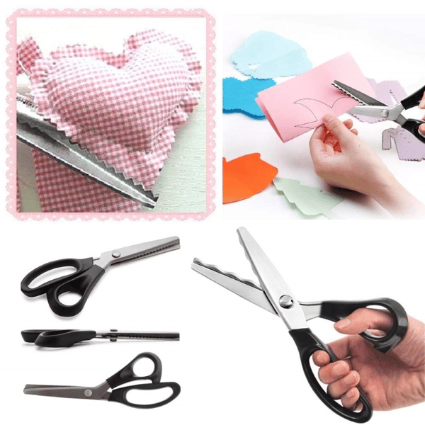 🥳2026 HOT SALE🥳💞50K+ SOLD! ✂️🧵 50% OFF! DIY Serrated Sewing Scissors – Ultra-sharp stainless steel, cuts cleanly to the tip. Ideal for fabric, leather & paper – perfect zigzag edges every time! 🎨✅