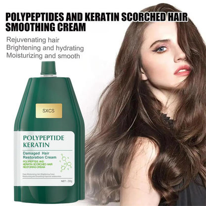 🥳2026 HOT SALE🥳💞50K+ SOLD!⏳Limited-time 50% off⏰Polypeptide Keratin Hydrating Smoothing Hair Damage Repair Cream🥇