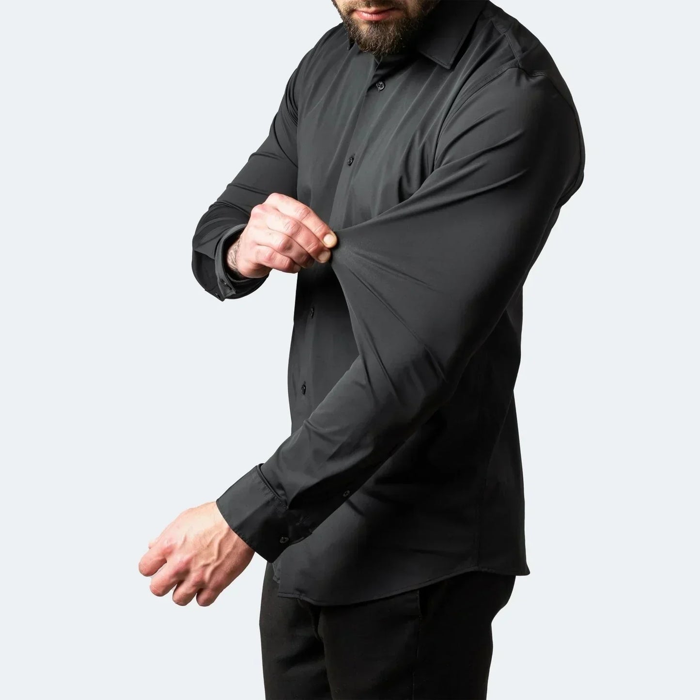 🥳2026 HOT SALE🥳💞50K+ SOLD!👴🕊️ 50% OFF! Men's Short Sleeve Dress Shirt – Dressed up, not stressed. Soft stretch, no iron needed. Looks great with chinos or dress pants. Perfect for birthdays, anniversaries or Sunday best. ✨👔
