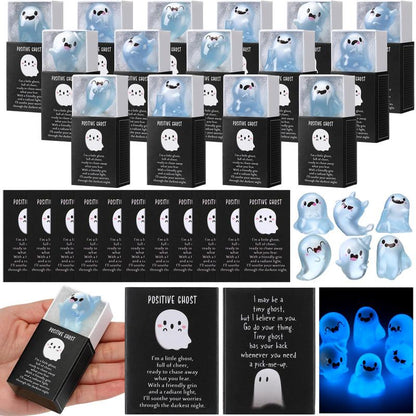 👻Glow in the Dark Mini Ghost Figures with Box(6 pcs)
