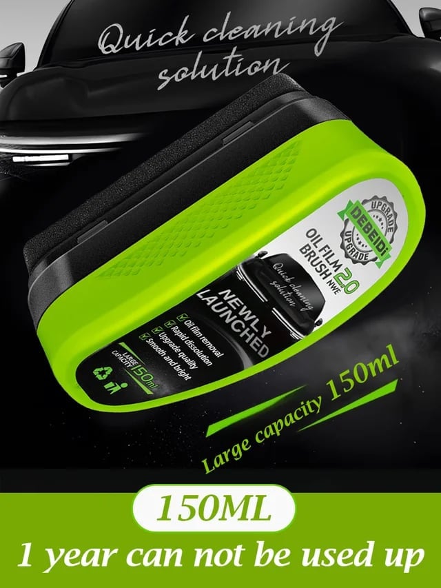 🥳2026 HOT SALE🥳💞50K+ SOLD!🚗✨ BUY 2 GET 1 FREE! Car Oil Film Removal Brush – No more wiper blur! Removes stubborn road grime & oily film. DIY clean windscreen – save on costly auto detailing! 🧼💨