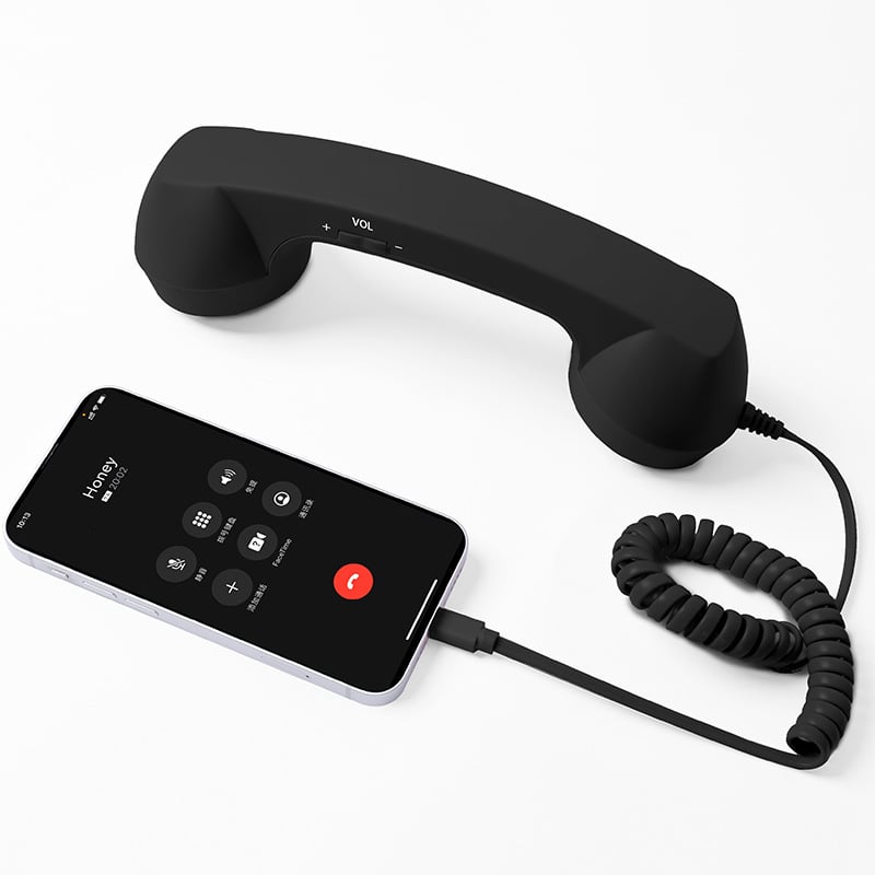 🥳2026 HOT SALE🥳💞50K+ SOLD!📞✨ Christmas Sale – Just £9.99! Retro Phone Handset – Blocks up to 99% of Phone Radiation. Classic Feel, Modern Type-C Connection – Safer Long Calls! 🛡️🎄