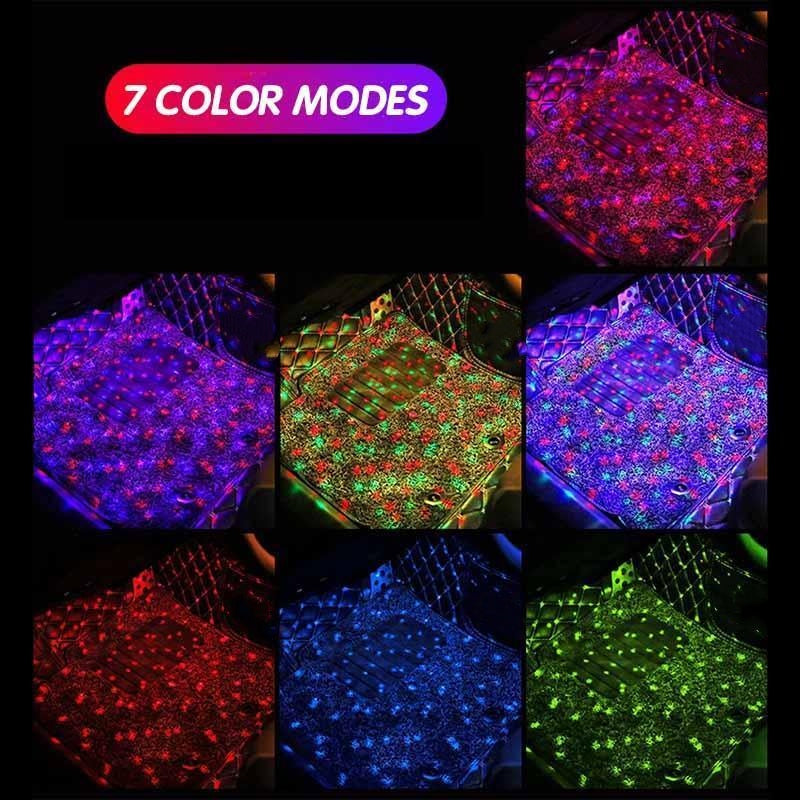 🥳2026 HOT SALE🥳💞50K+ SOLD!🌈💺 50% OFF! LED Ambient Light – Syncs to music, charges phone wirelessly. Under‑seat or footwell. Party or daily drive. 🎉🚙