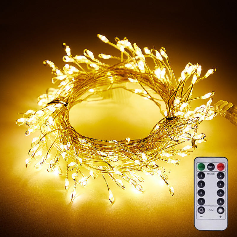 🥳2026 HOT SALE🥳💞50K+ SOLD! 🎄✨ 50% OFF! Copper Wire Firecracker Light String – soft warm glow, 8 lighting modes, flexible & shapeable, waterproof. Perfect for holiday décor, parties & cosy evenings! 🎁💚
