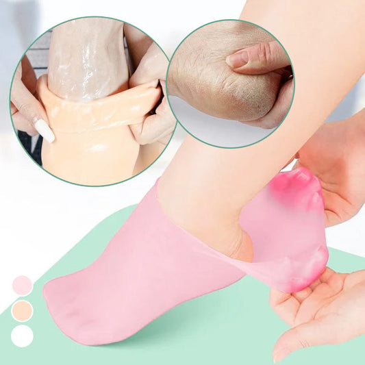 🥳2026 HOT SALE🥳💞50K+ SOLD!🦶✨ 50% OFF! Moisturizing Foot Mask Socks – Silicone gel locks in moisture, releases plant oils. Softens cracks & rough skin – wear with shoes for all‑day care! 🌿🧦