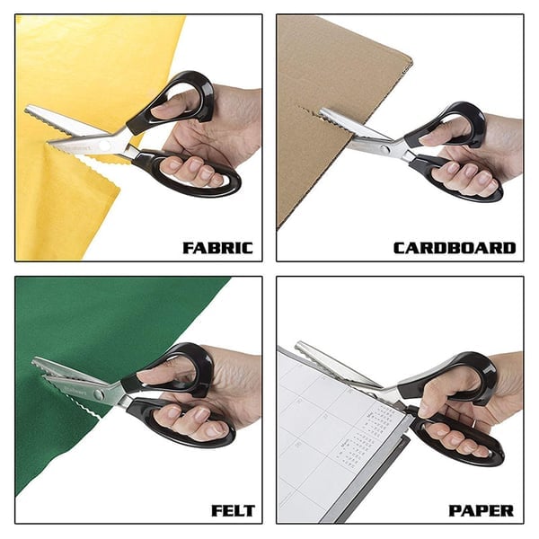 🥳2026 HOT SALE🥳💞50K+ SOLD! ✂️🧵 50% OFF! DIY Serrated Sewing Scissors – Ultra-sharp stainless steel, cuts cleanly to the tip. Ideal for fabric, leather & paper – perfect zigzag edges every time! 🎨✅