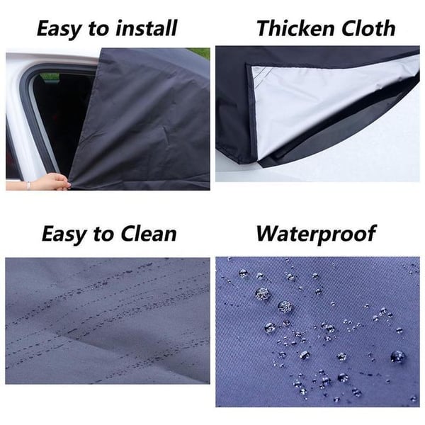 🥳2026 HOT SALE🥳💞50K+ SOLD! 🚗❄️ 50% OFF! Magnetic Car Windshield Cover – 4-layer waterproof, snow & sun shield with reflective strips. All-season protection, no more scraping! 🛡️✅
