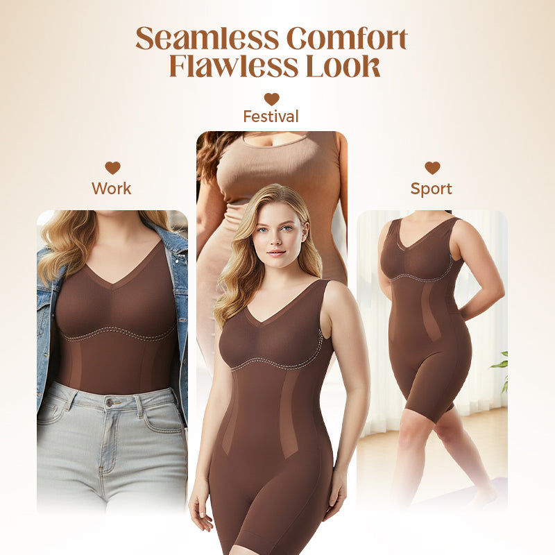 🥳2026 HOT SALE🥳💞50K+ SOLD!💕🦋 50% Off – One-Piece Traceless Shapewear! Embrace your curves with gentle lift & control. Breathable, invisible fit for all-day ease & a smoother you. 🦢🌸