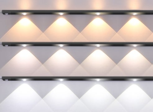 🥳2026 HOT SALE🥳💞50K+ SOLD! 💡🚪 50% OFF! Motion Sensor LED Cabinet Light – 3 color temperatures, dimmable, USB rechargeable, magnetic. No blue ray, 60-day battery. Light up dark corners! 🛡️✨